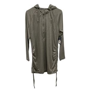 Huk Womens Coverup Dress Size Medium Gray Fishing Beach Outdoor Water Sports NEW